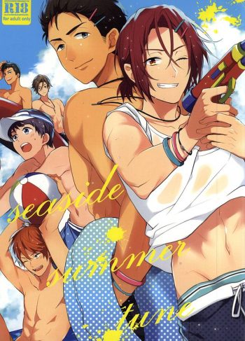 [Honetukiniku (Sebone)] seaside summer tune [Tokuten Clear File Tsuki] (Free!)