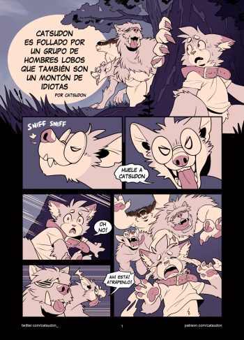 [Catsudon] Catsudon Gets Gangbanged In the Woods By Werewolves Who Are Also a Bunch of Dorks (Furry Yaoi)