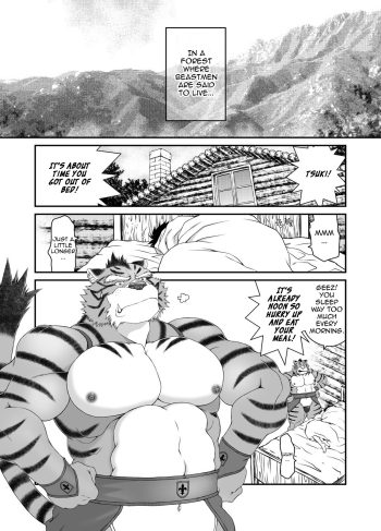 [Neyukidou (Takaku Nozomu)] Kemonobito no Mori Dainishou | Beastmen Forest 2 (Hentai Yaoi)