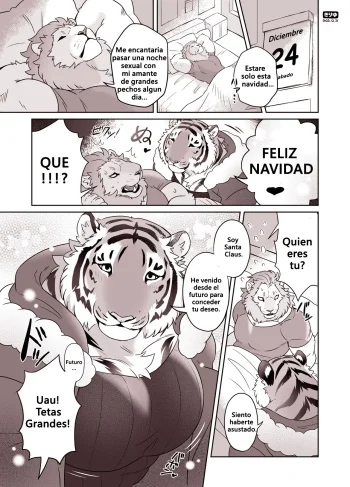 [Kiriyu] Santa Ram-chan to Asobo♥ | Jugando Con Santa Ramchan❤ (Furry Yaoi)