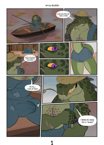 [Bluesh] Axel had his Eyes on a Larger Catch + Extras (Hentai Yaoi)