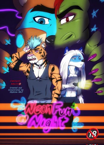 [SkyblueWolf] Neon Fun Night (Furry Porn)